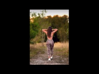 girl walking in nature
